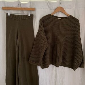 Simple folk Olive Knit PANT ONLY ***